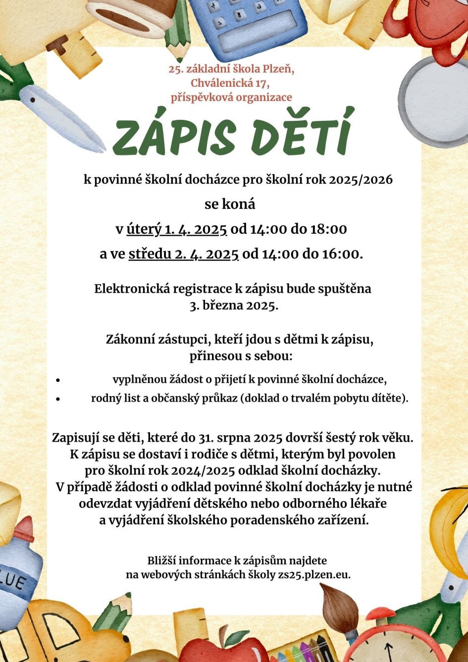 Zápis do 1. tříd